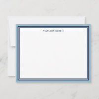 Bordures Bleues Lumière & Marine Ajouter Votre Nom