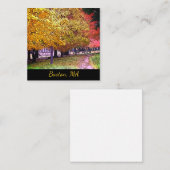 Carte De Correspondance Boston, Massachusetts Fall Foliing (Devant / Derrière)