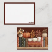 Carte De Correspondance Botanique d'automne moderne (Devant / Derrière)