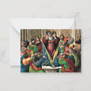 Carte De Correspondance Botticelli - La descente du Saint-Esprit