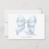 Carte De Correspondance Boue Bleue tendance personnalisée avec le nom Mono (Devant)