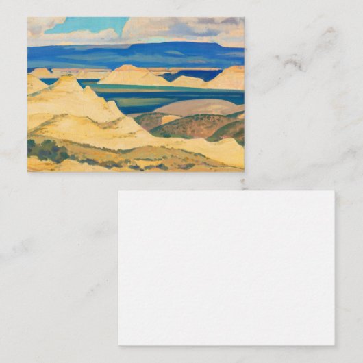 Carte De Correspondance Boulder Valley par Maynard Dixon (Devant / Derrière)