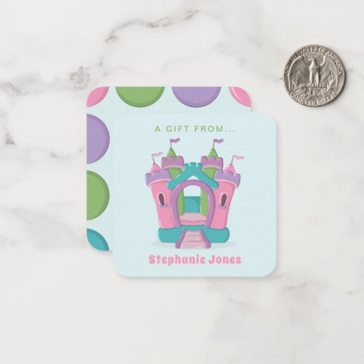 Carte De Correspondance Bounce House Party (Devant/Arrière en situation)