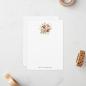 Carte De Correspondance Bouquet botanique moderne Bourgogne (Devant/Arrière en situation)