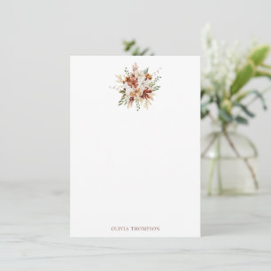 Carte De Correspondance Bouquet botanique moderne Bourgogne
