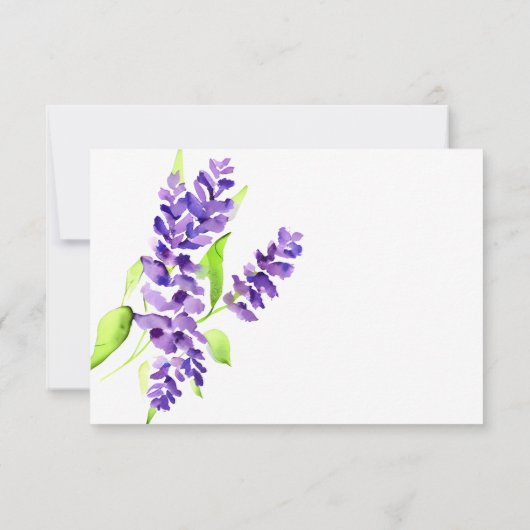 Carte De Correspondance Bouquet Lilac personnalisé (Dos)