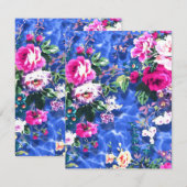 Carte De Correspondance Bouquets avec roses (Devant / Derrière)