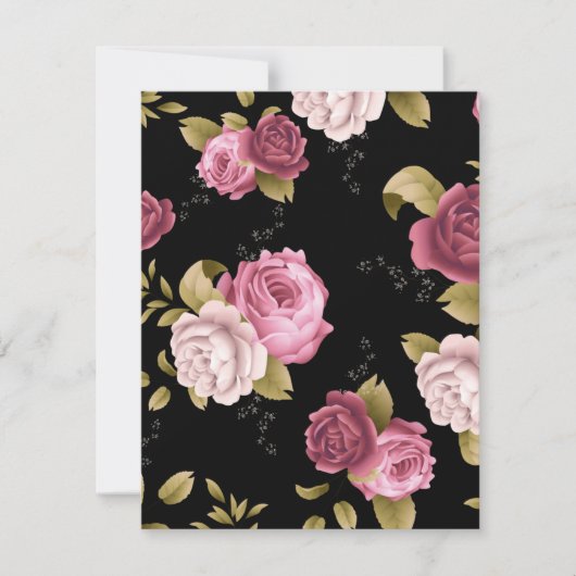 Carte De Correspondance Bouquets de Roses 3 (Devant)