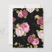 Carte De Correspondance Bouquets de Roses 3 (Dos)