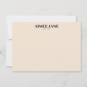 Carte De Correspondance Boutique de Luxe Minimaliste Sombre Ivoire