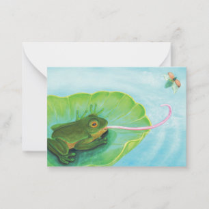 Carte De Correspondance Bouton de capture de grenouille