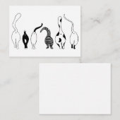 Carte De Correspondance Boutons de chat (Devant / Derrière)