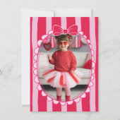 Carte De Correspondance Bow Frame Kid Photo Valentine Card, Child School (Devant)