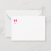 Carte De Correspondance Bow rose (Devant)