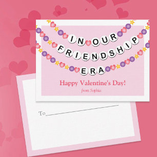Carte De Correspondance Bracelet d'amitié Salle de classe Valentine