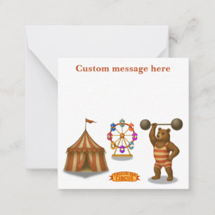 Carte De Correspondance Brandon, l'ours fort du cirque