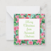 Carte De Correspondance Bright Palm Beach Christmas Présents Enceinte (Devant)