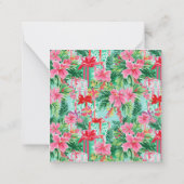 Carte De Correspondance Bright Palm Beach Christmas Présents Enceinte (Dos)