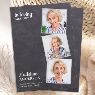 Carte De Correspondance Budget 3 Photo Sympathy Funérailles Merci