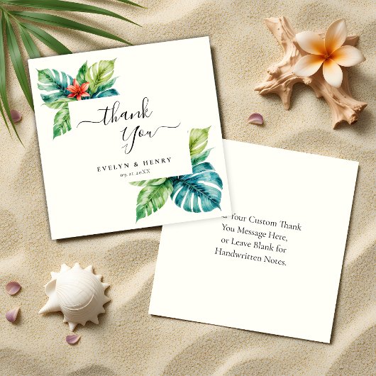 Carte De Correspondance Budget Aquarelle Merci Mariage