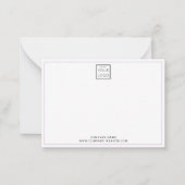 Carte De Correspondance Budget Business Logo Nom de l'entreprise Purple (Devant)