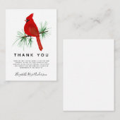 Carte De Correspondance BUDGET Cardinal Sympathie funéraire Merci (Devant / Derrière)