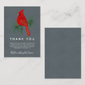 Carte De Correspondance BUDGET Cardinal Sympathy Funeral Merci Note Ca (Devant / Derrière)