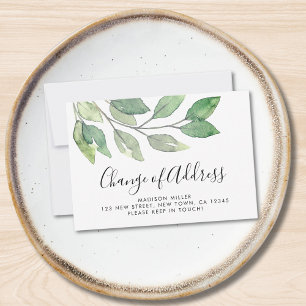 Carte De Correspondance  Budget Change of Address Moving Announcement Card