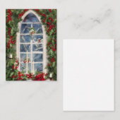 Carte De Correspondance budget de fenêtre de Noël mini (Devant / Derrière)