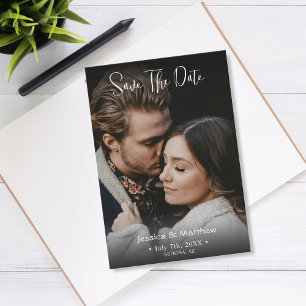 Carte De Correspondance Budget Enregistrer La Date, Noms Photo Et Informat