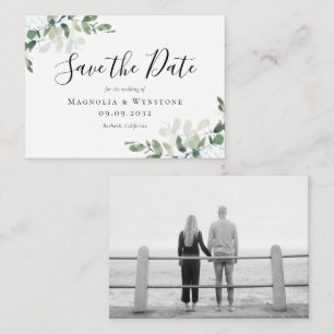 Carte De Correspondance BUDGET Eucalyptus Aquarelle Mariage Enregistrer La