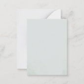 Carte De Correspondance Budget Eucalyptus Baby shower Couples de verdure (Dos)