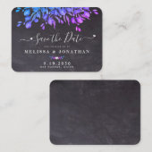 Carte De Correspondance Budget Eucalyptus Foliage Mariage Enregistrer La D (Devant / Derrière)