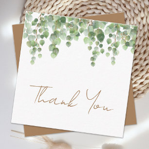 Carte De Correspondance Budget Eucalyptus Foliage Mariage Merci