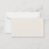 Carte De Correspondance BUDGET Jardin botanique verdure RSVP Mariage (Dos)