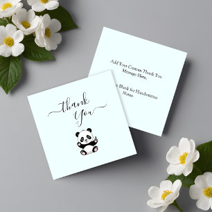 Carte De Correspondance Budget Merci du petit Baby shower Panda