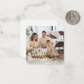 Carte De Correspondance Budget MINI photos personnalisées et texte Noël (Devant/Arrière en situation)