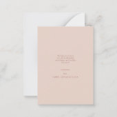 Carte De Correspondance BUDGET Minimal Warm Reddish Merry Christmas Photo (Dos)