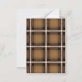 Carte De Correspondance budget moutarde plaid 1 photo Noël (Dos)