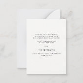 Carte De Correspondance Budget or Joyeux Noël photo vacances (Dos)