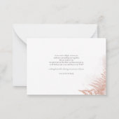 Carte De Correspondance Budget Pampas Grass Terracotta Mariage Merci (Dos)