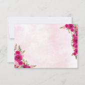 Carte De Correspondance Budget Rose Princesse Quinceañera Enregistrer la d (Dos)