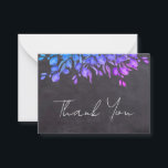 Carte De Correspondance Budget Rustic Chalkboard Botanique Merci<br><div class="desc">Envoyer des notes de remerciement à vos amis et à votre famille de votre mariage avec ces ardoises rustiques en damier avec la verdure d'eucalyptus, merci les cartes. Customisez ces cartes de remerciement mariage avec votre message personnel. Ces cartes de remerciement uniques de mariage verdoyant feront une impression durable, vos...</div>