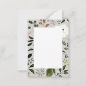 Carte De Correspondance budget Rustic wood slice recette card (Dos)