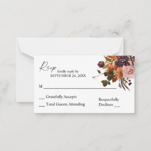 Carte De Correspondance Budget Rustique Golden Orange Rose 2SM Pas de repa