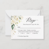 Carte De Correspondance Budget Small Wedding RSVP (Devant)