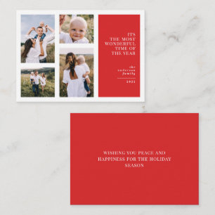 Carte De Correspondance budget Très beau temps noël multi photo