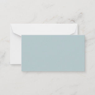 Carte De Correspondance BUDGET Verre de mer Sage vert Mariage monochrome