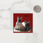 Carte De Correspondance Buldogen Flo et Fips (Devant/Arrière en situation)