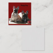 Carte De Correspondance Buldogen Flo et Fips (Devant / Derrière)